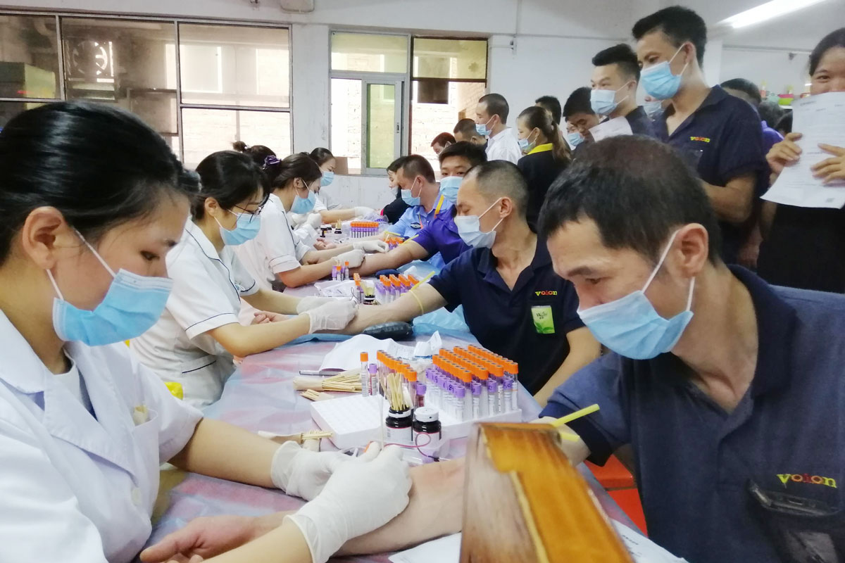 润信环保包装积极开展员工关爱健康体检活动